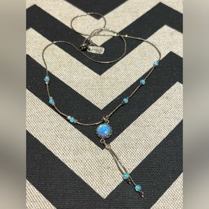 Blue stone necklace